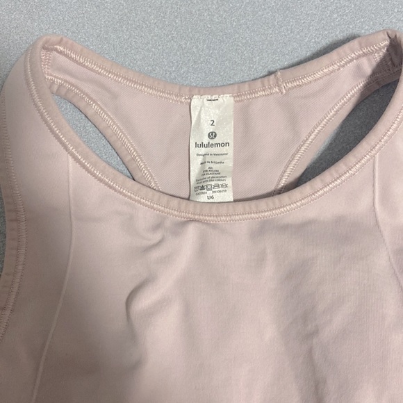 Lululemon Long Sports Bra No Padding Size 2 - Picture 2 of 5
